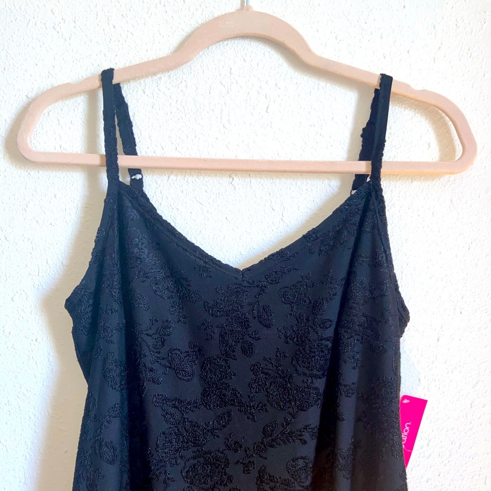 Black slip dress